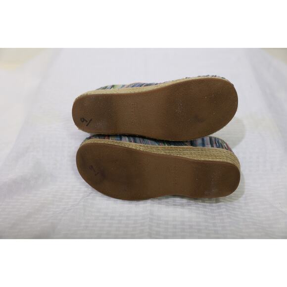 Dansko Professional Rainbow Striped Jute Clogs‎ Women’s Size 40 Nurse - Picture 4 of 4